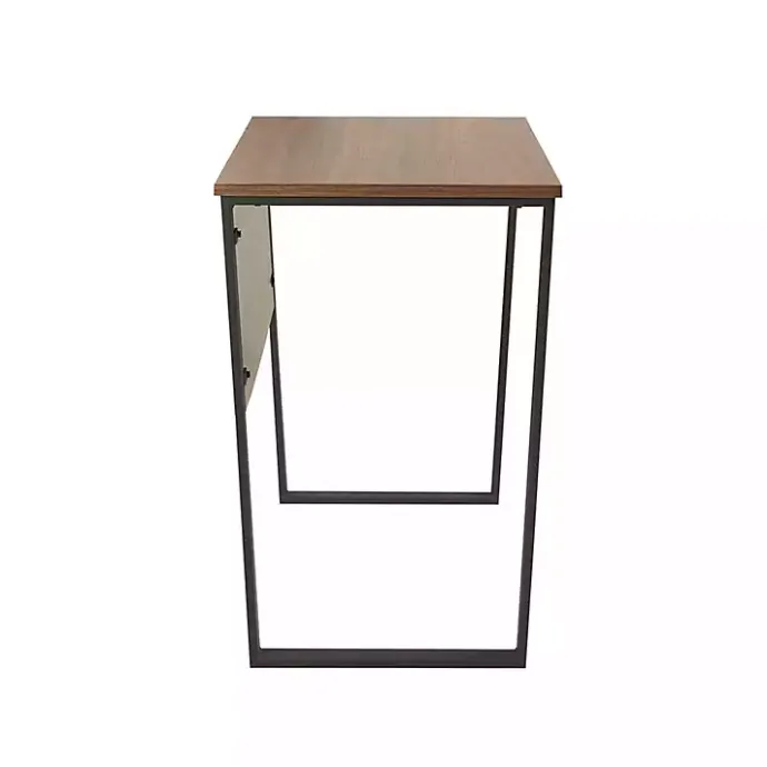 Kirklands Home Dark Coffee Wood Computer Desk