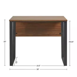 Kirklands Home Dark Coffee Wood Computer Desk