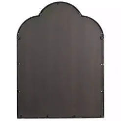 Kirklands Home Dark Crown Frame Windowpane Mirror
