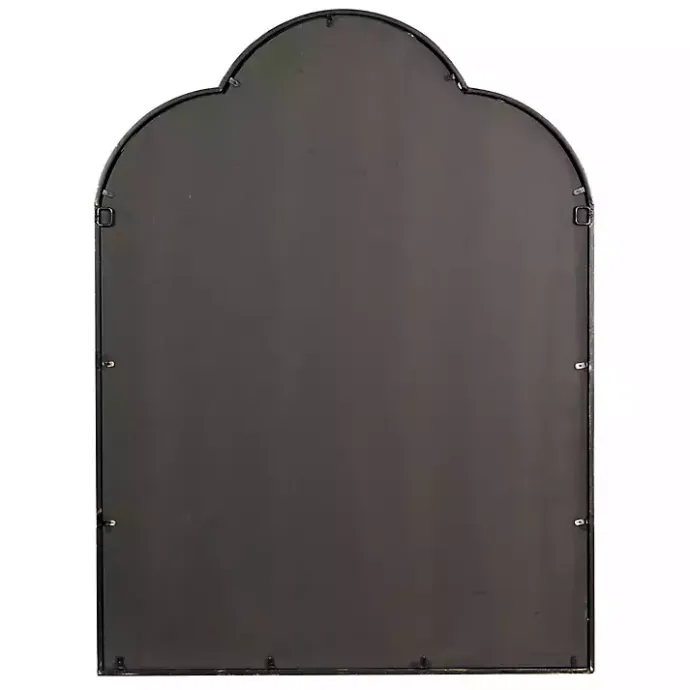 Kirklands Home Dark Crown Frame Windowpane Mirror