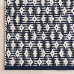 Kirklands Home Dark Gray and Ivory Dainty Diamond Runner