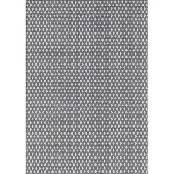 Discount Kirklands Home Dark Gray and Ivory Dainty Diamond Area Rug, 6x9