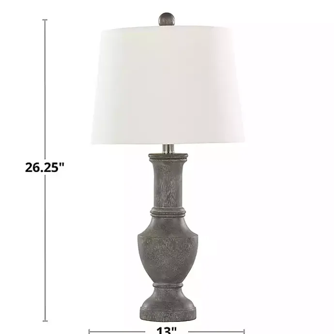 Best Kirklands Home Dark Gray Chateau Table Lamps, Set of 2 White