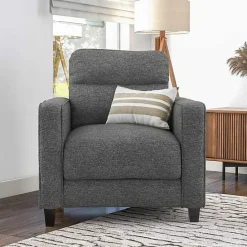 Discount Kirklands Home Dark Performance Fabric Danna Accent Chair Gray