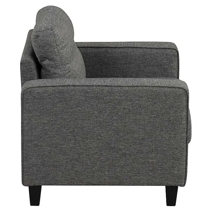 Discount Kirklands Home Dark Performance Fabric Danna Accent Chair Gray