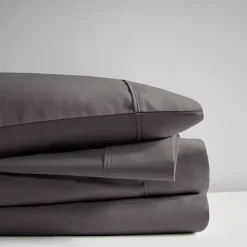Kirklands Home Dark Rich Cooling Cotton Queen Sheet Set Gray