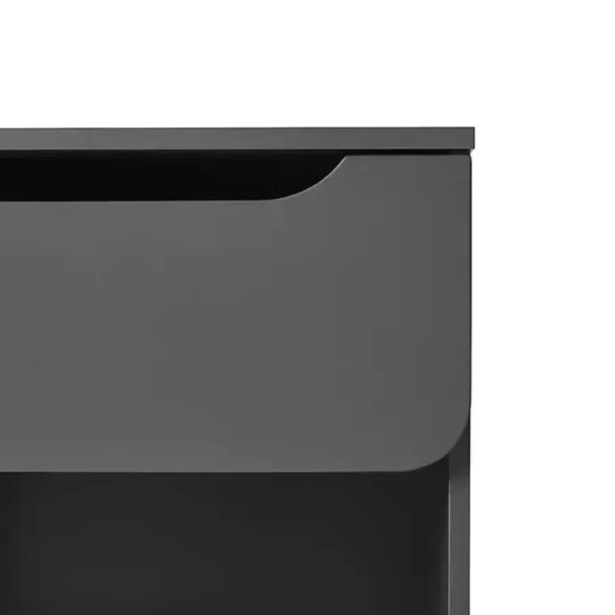 Clearance Kirklands Home Dark Stanley Single Drawer Nightstand Gray