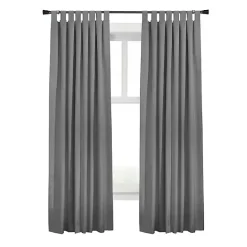 Outlet Kirklands Home Dark Ventura Blackout Curtain Panel, 95 in. Gray