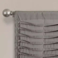 Online Kirklands Home Dark Wave Pattern Valance Gray