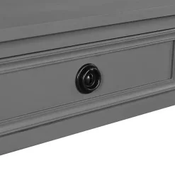 Online Kirklands Home Dark Wood 2-Drawer Barrett Console Table Gray
