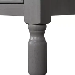 Online Kirklands Home Dark Wood 2-Drawer Barrett Console Table Gray