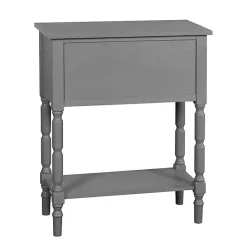 Sale Kirklands Home Dark Wood 4-Drawer Barrett Console Table Gray