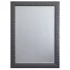 Discount Kirklands Home Dark Gray Wood Framed Beveled Edge Wall Mirror
