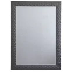 Discount Kirklands Home Dark Gray Wood Framed Beveled Edge Wall Mirror