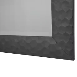Discount Kirklands Home Dark Gray Wood Framed Beveled Edge Wall Mirror
