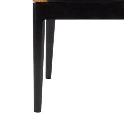 Best Kirklands Home Dark Rattan and Mahogany Gianni Accent Chair Brown