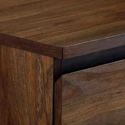 Outlet Kirklands Home Dark Walnut Midcentury Four-Drawer Chest Brown