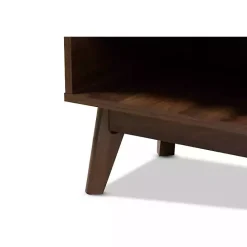 Outlet Kirklands Home Dark Walnut 5-Shelf Wooden Shoe Cabinet Brown