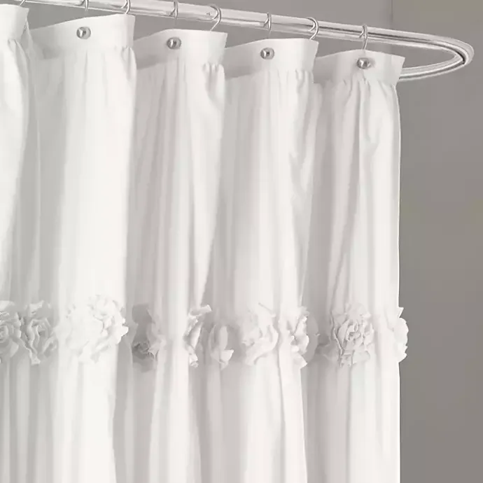 Clearance Kirklands Home Darla Floral Shower Curtain White