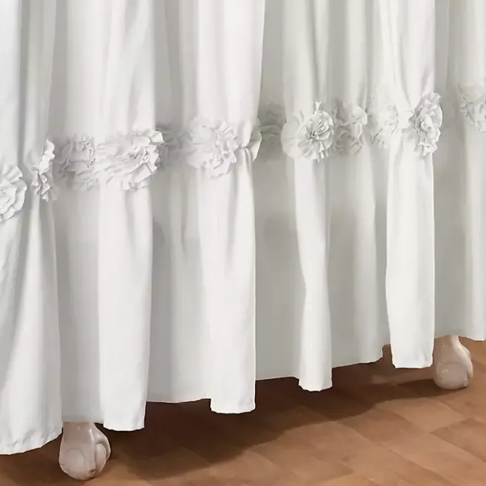 Clearance Kirklands Home Darla Floral Shower Curtain White