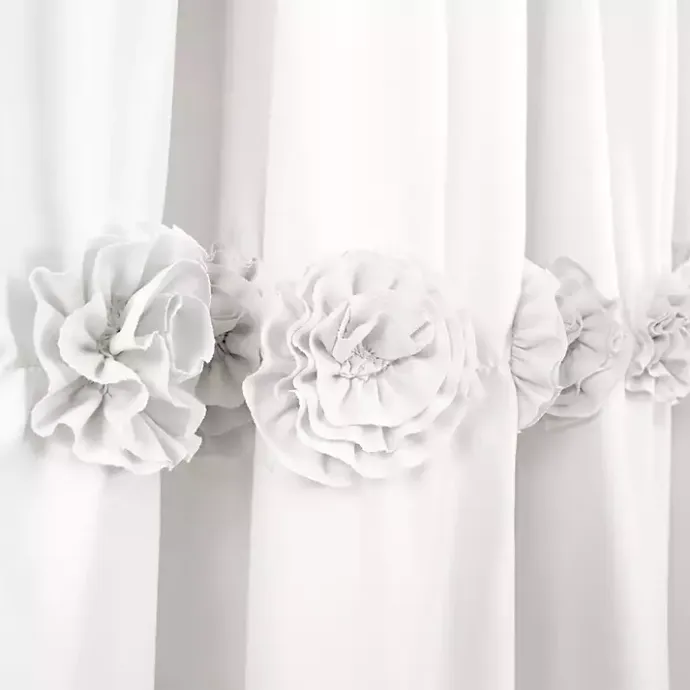 Clearance Kirklands Home Darla Floral Shower Curtain White