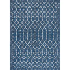 Clearance Kirklands Home Davon Blue Moroccan Trellis Outdoor Rug, 8x10