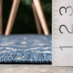 Clearance Kirklands Home Davon Blue Moroccan Trellis Outdoor Rug, 8x10