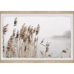 Outlet Kirklands Home Deckled Lakeside Grass Framed Art Print