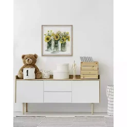 Best Kirklands Home Deckled Sunflower Trio Framed Art Print