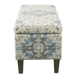 Online Kirklands Home Decorative Antique Storage Bench Blue
