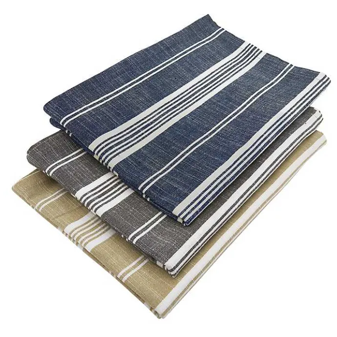 Sale Kirklands Home Deep Blue Thin Striped Table Runner