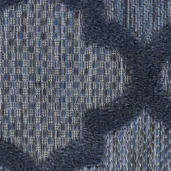 Kirklands Home Deep Navy Trellis Outdoor Area Rug, 4x6