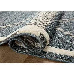 Discount Kirklands Home Denim Asymmetrical Tufted Area Rug, 7x10 Blue