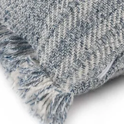Sale Kirklands Home Denim Contemporary Stripe Outdoor Throw Pillow