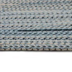 Outlet Kirklands Home Denim Woven Lines Indoor/Outdoor Accent Rug, 2x3 Blue
