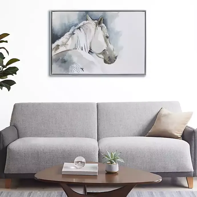 Best Kirklands Home Derby Hand Embellished Horse Framed Canvas Print
