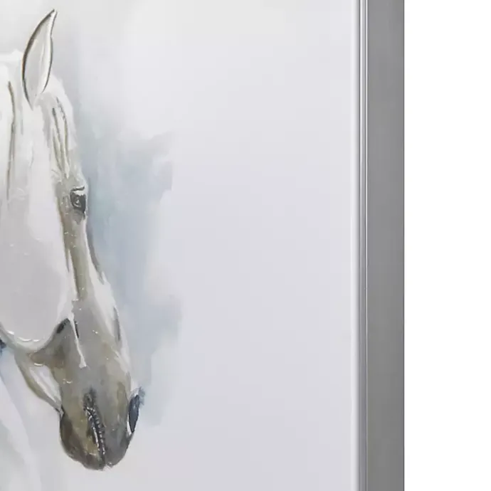 Best Kirklands Home Derby Hand Embellished Horse Framed Canvas Print
