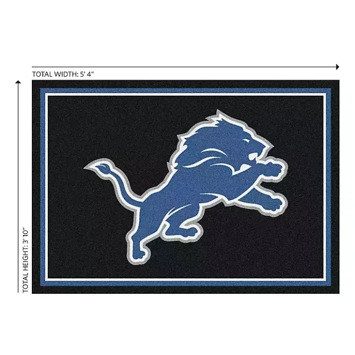 New Kirklands Home Detroit Lions Area Rug, 4x6