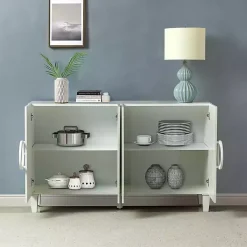 Hot Kirklands Home Dietrich Wood 4-Door Sideboard White