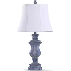 Hot Kirklands Home Distressed Blue Urn Table Lamp White