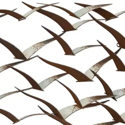Best Kirklands Home Distressed Metal Flock of Birds Wall Plaque Brown