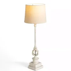 Outlet Kirklands Home Distressed Cream Quatre Buffet Lamp Ivory