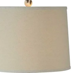 Kirklands Home Distressed Cream Resin Table Lamps, Set of 2 Ivory