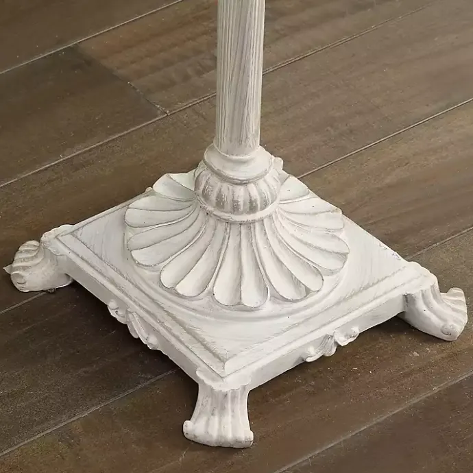 Sale Kirklands Home Distressed Fleur-de-lis Floor Lamp Tan