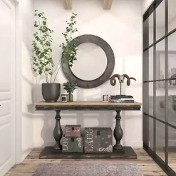 Sale Kirklands Home Distressed Galvanized Curved Framed Mirror