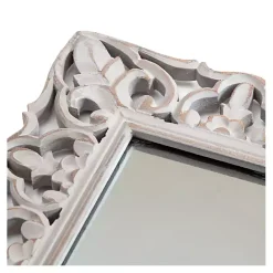 Hot Kirklands Home Distressed Gray Botanical Rectangle Wall Mirror
