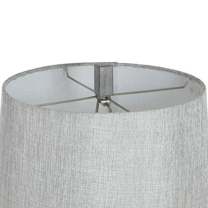 Outlet Kirklands Home Distressed Traditional Baluster Table Lamp Gray