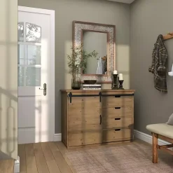 Discount Kirklands Home Distressed Gray Wood Rectangular Wall Mirror