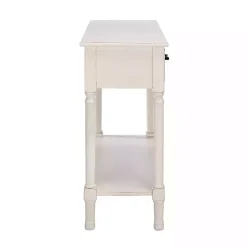 Clearance Kirklands Home Distressed Natural Ronan 2-Drawer Console Table White