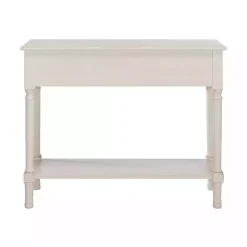 Clearance Kirklands Home Distressed Natural Ronan 2-Drawer Console Table White